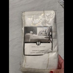 NIB Hotel Collection Waffle Weave Quilted (1) Standard Sham Pillow‎